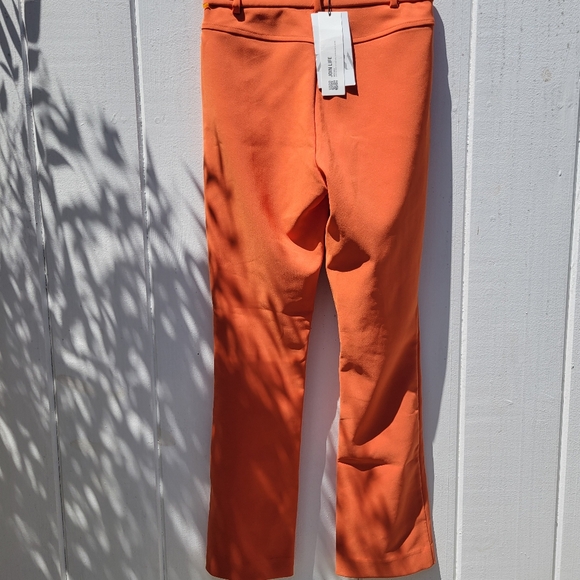 NWT Zara Blogger Favorite Orange Cut Out Flare Pants Size S - Picture 14 of 16